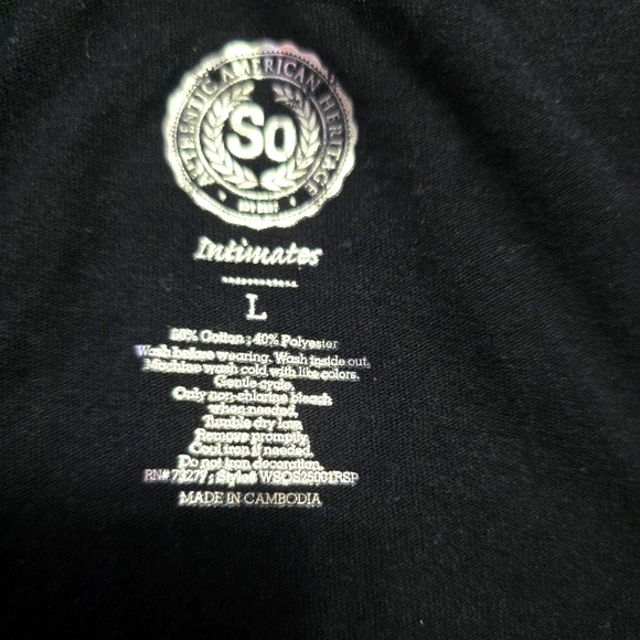 SO Racerback Tank Top. Black. Size L - Picture 5 of 5